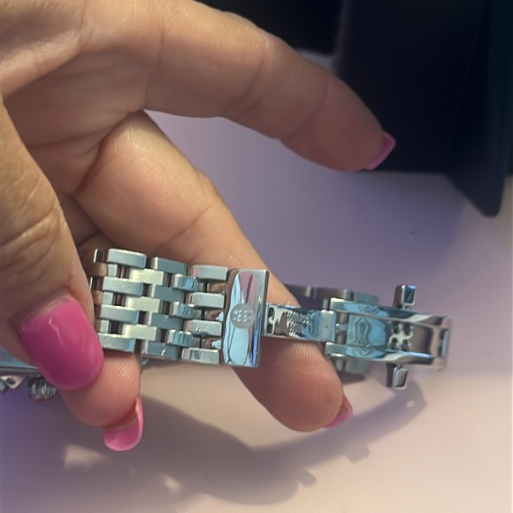 SOLD Gorgeous diamond Michele Deco watch baby Blue face - Picture 6 of 15